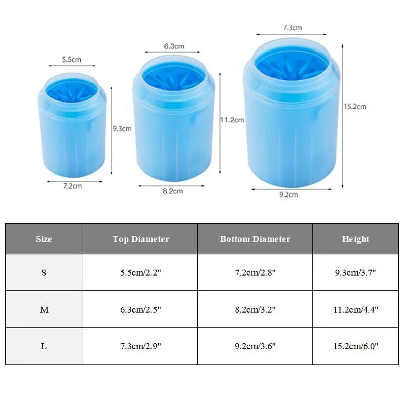 Pulisci Zampe Cane Grandi Accessori per Cani con Setole Morbide in Silicone Rimovibili per la pulizia zampe cane Sporche e Fangose