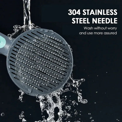 Pettine per gatti con pulitore peli