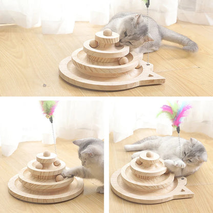 Gioco interattivo per gatti con pallone per intrattenerli con gli esercizi