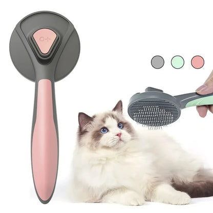 Pettine per gatti con pulitore peli