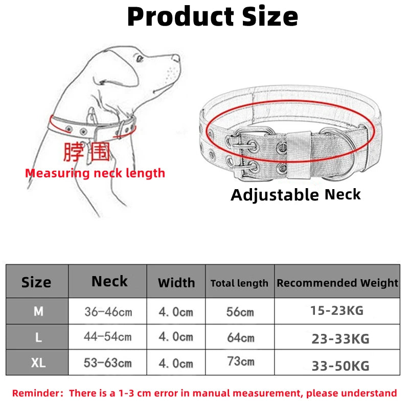 Collare K9 Tactical. Per Cani Medi e Grandi